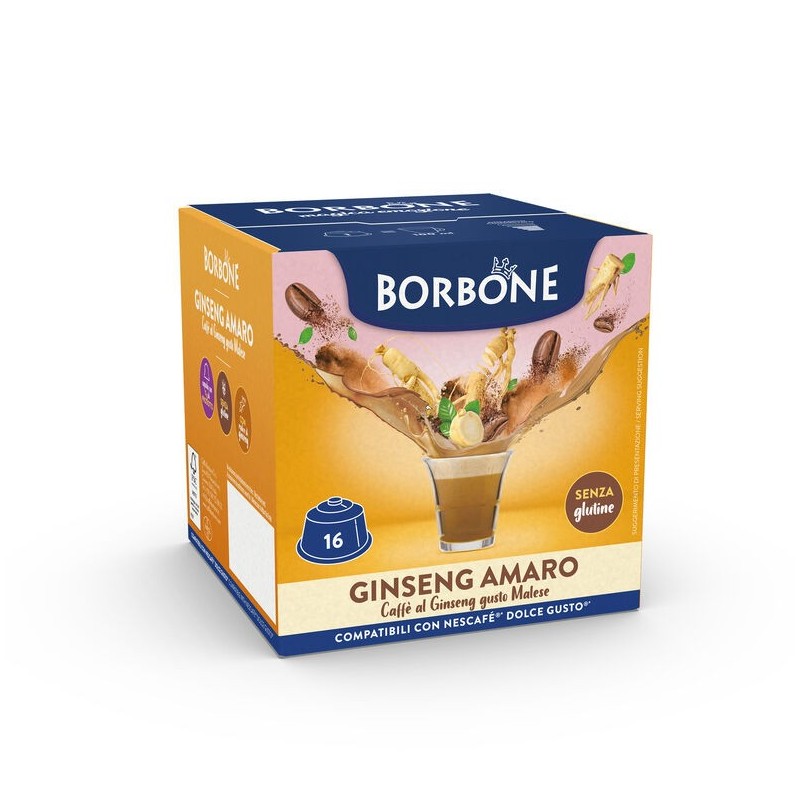 DOLCE GUSTO BORBONE GINSENG AMARO 16 PZ