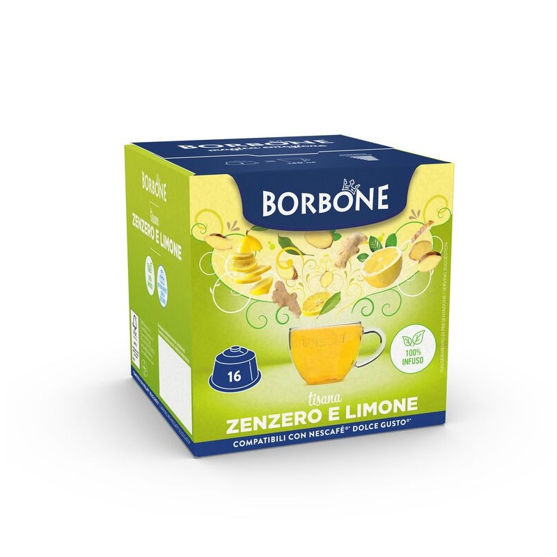 CAPSULE DG BORBONE TISANA ZENZERO E LIMONE