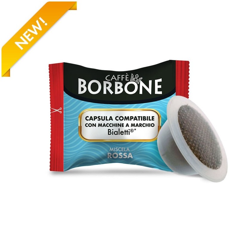 CAPSULE BIALETTI BORBONE ROSSA 100 PZ