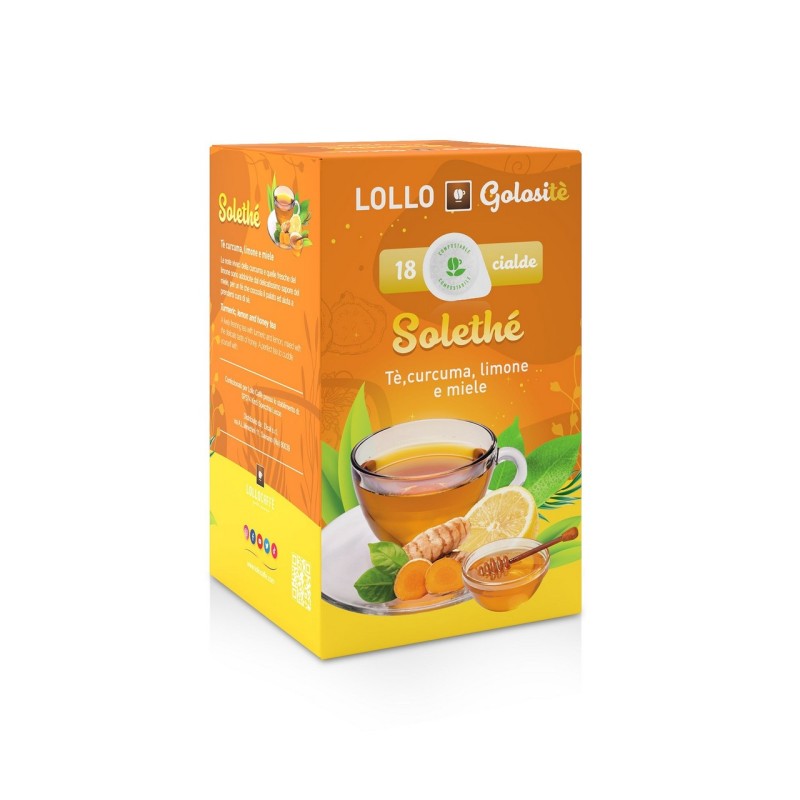 CIALDE LOLLO TÈ CURCUMA LIMONE MIELE 18 PZ