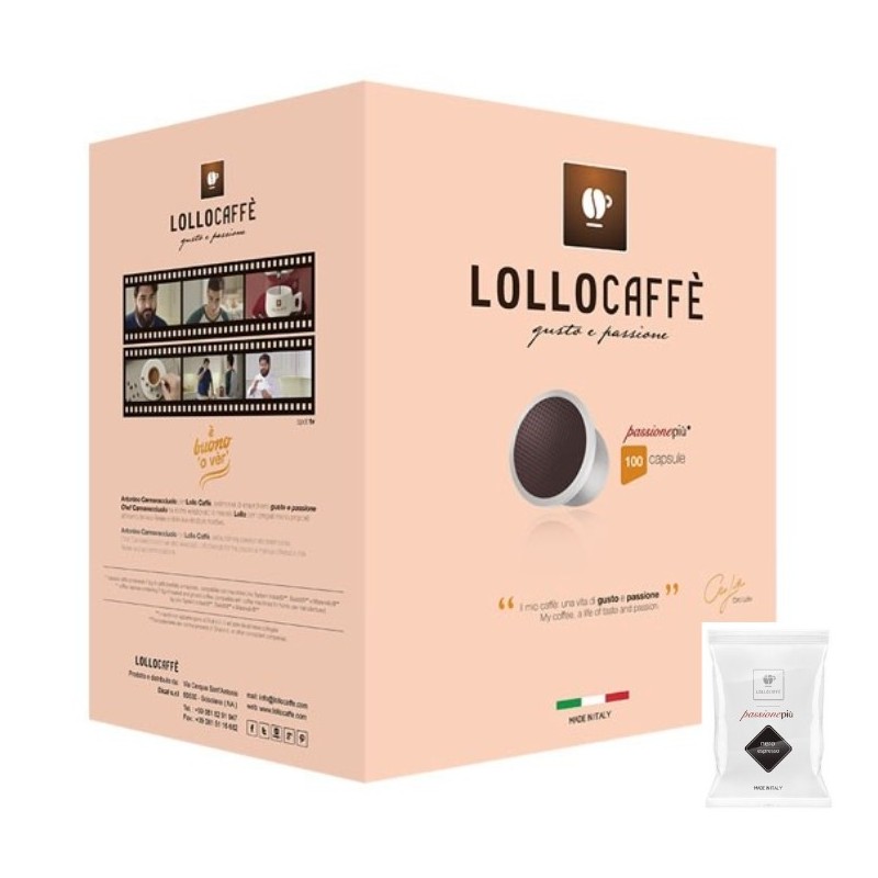 CAPSULE UNO SYSTEM LOLLO CAFFE NERA 100 PZ