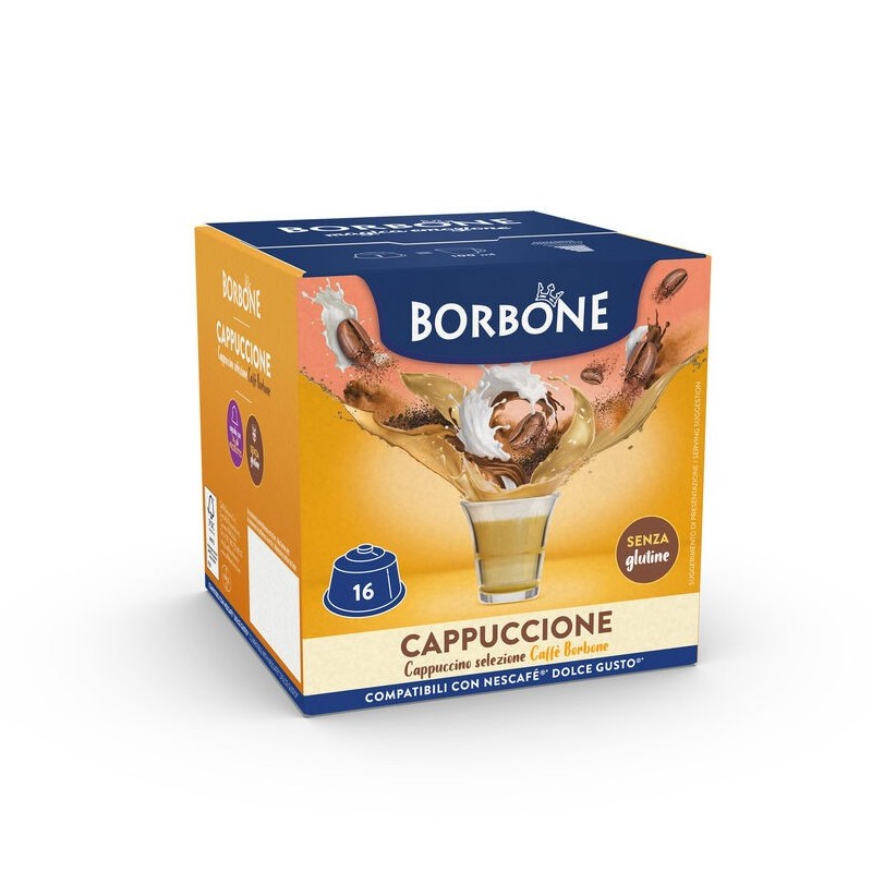 CAPSULE DG BORBONE CAPPUCCIONE 16 PZ CAPSULE DG BORBONE CAPPUCCIONE 16 PZ